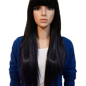 Cher costume Sleek Black Women's Hair Wig